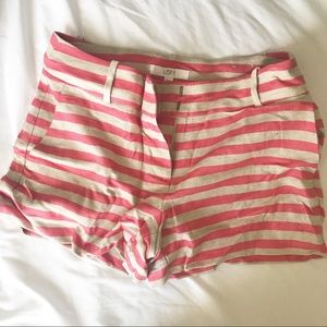 Loft striped 3” shorts